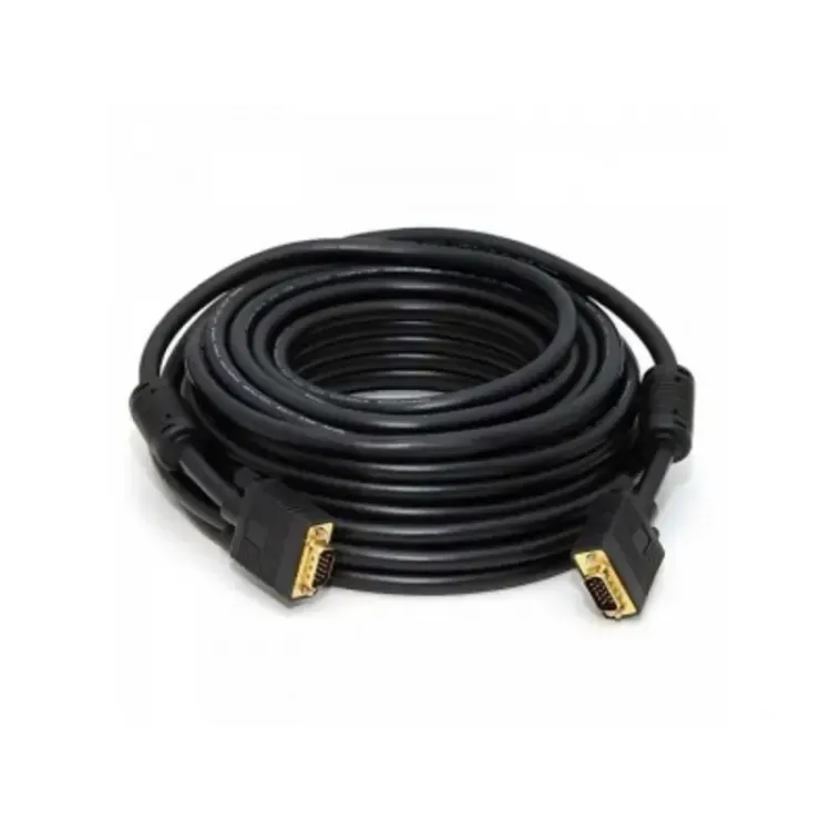 FAST ASIA Kabl VGA D-sub M/M 15m HQ feritno jezgro crni
