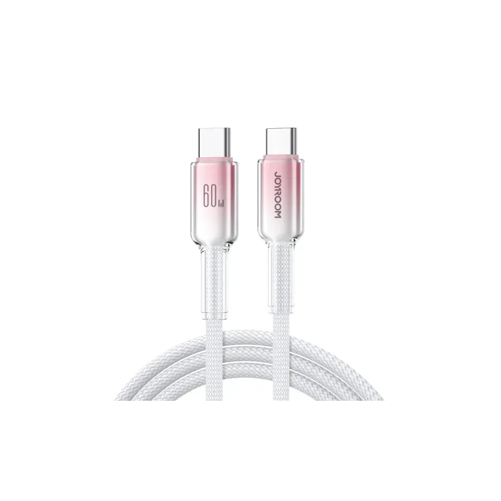 Joyroom S-A42 Crystal 60W Cable Type-C Type-C 1.2m-White