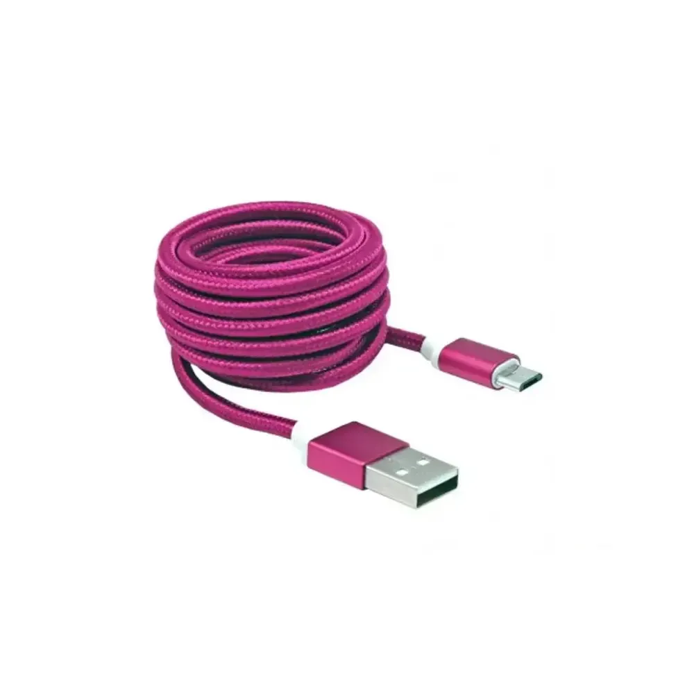 SBOX USB-MICRO M/M 1,5M BLISTER PINK