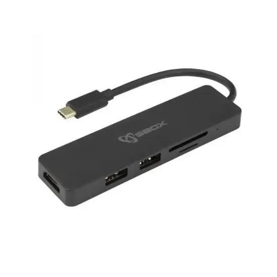 SBOX USB TYPE-C-HDMI/USB-3.0/SD-TF - 5u1