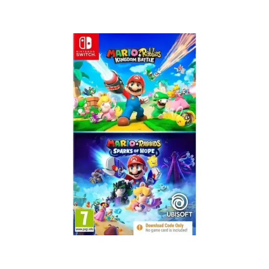 MARIO AND RABBIDS DOUBLE PACK CIB (KINGDOM BATTLE AND SPARKS OF HOPE) NSW