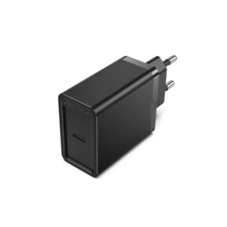 Vention 1-port USB-C Wall Charger(30W) Black