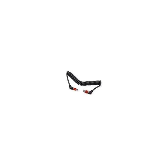 ROLINE 360° rotirajuci USB 2.0 Cable, C-C, M/M, spiral shaped, 60W, Red Black, 1.5 m