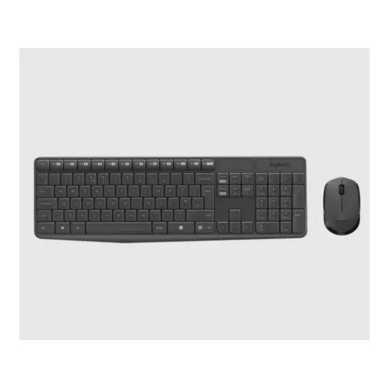 LOGITECH MK235 Wireless Desktop - Tastatura + Miš, USB, US