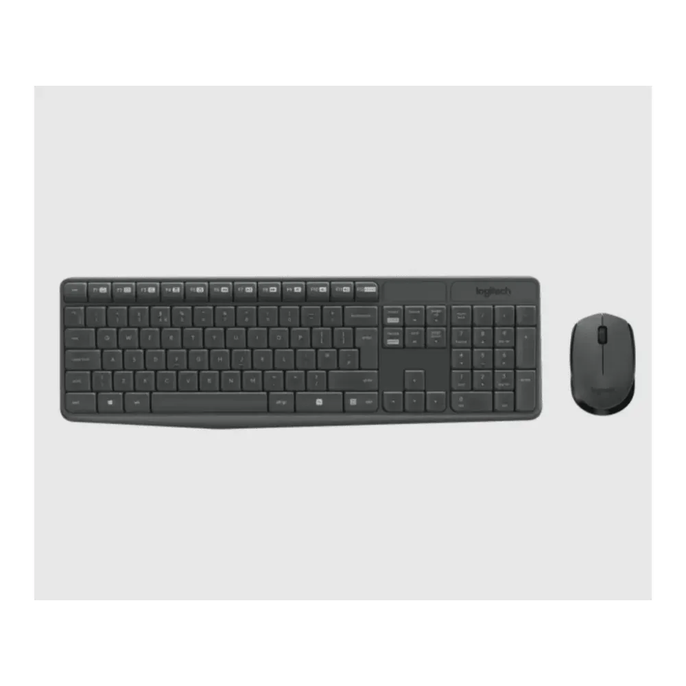 LOGITECH MK235 Wireless Desktop - Tastatura + Miš, USB, US