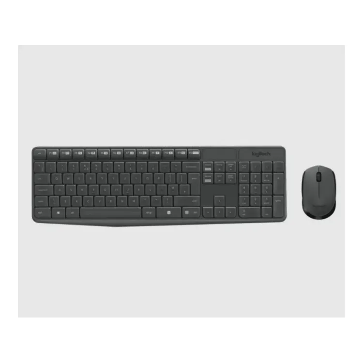 LOGITECH MK235 Wireless Desktop - Tastatura + Miš, USB, US