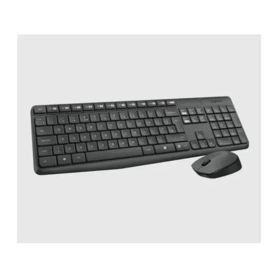 LOGITECH MK235 Wireless Desktop - Tastatura + Miš, USB, US