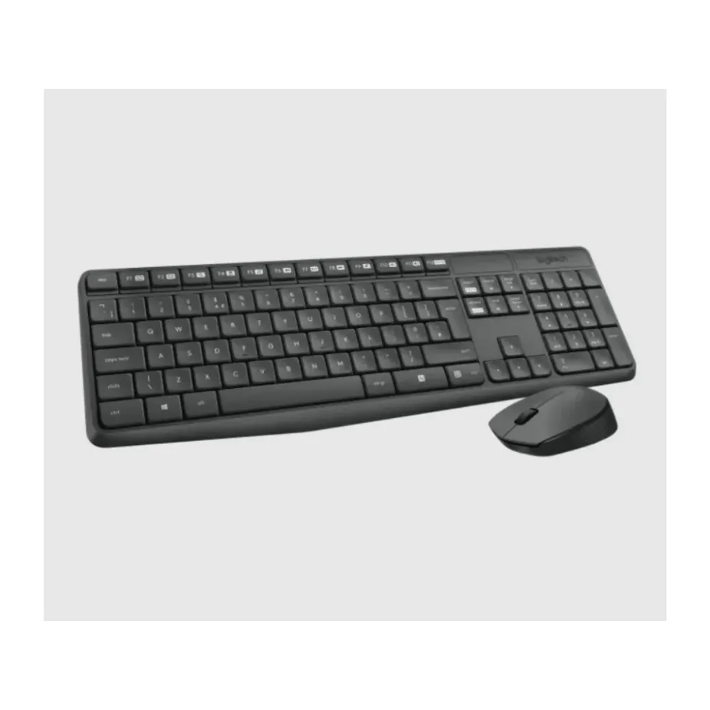 LOGITECH MK235 Wireless Desktop - Tastatura + Miš, USB, US