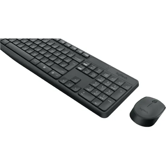 LOGITECH MK235 Wireless Desktop - Tastatura + Miš, USB, US