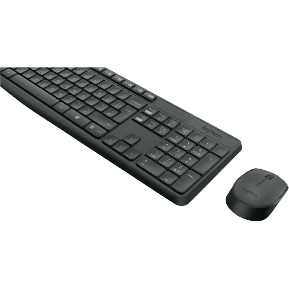 LOGITECH MK235 Wireless Desktop - Tastatura + Miš, USB, US