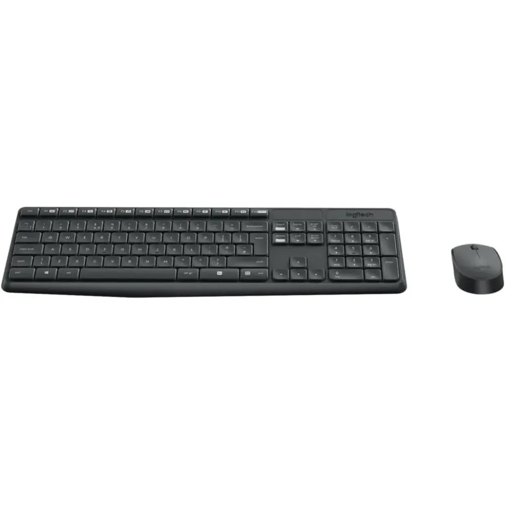 LOGITECH MK235 Wireless Desktop - Tastatura + Miš, USB, US