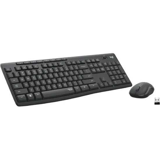 LOGITECH MK295 Silent Wireless Desktop Tastatura + Miš, USB, US layout