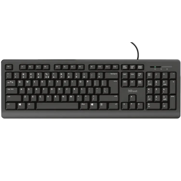 TRUST Primo Keyboard Zicana,YU,Crna