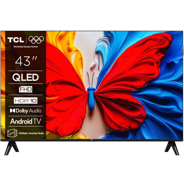 TCL 43S5K QLED TV 43 full HD, Android smart, Colorful Quantum Crystal, slim dizajn (bez okvira)