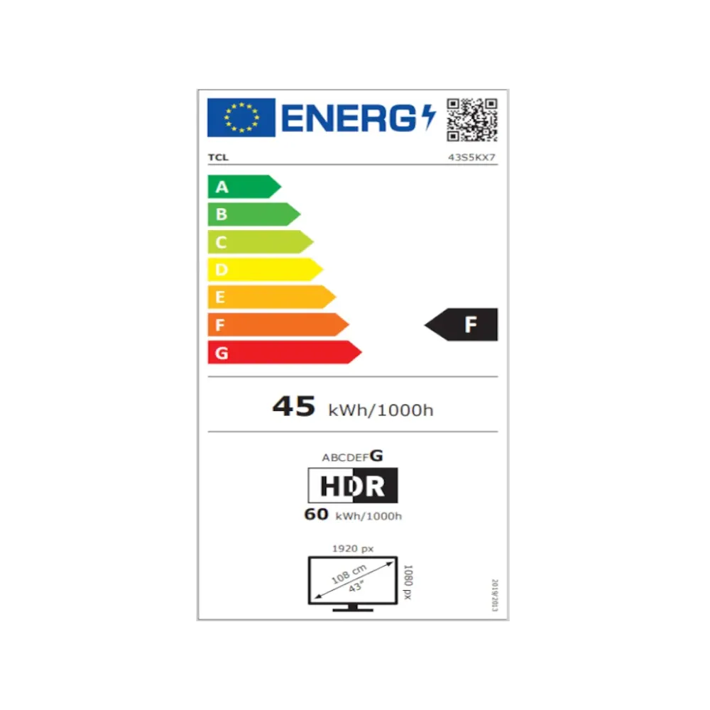 TCL 43S5K QLED TV 43 full HD, Android smart, Colorful Quantum Crystal, slim dizajn (bez okvira)