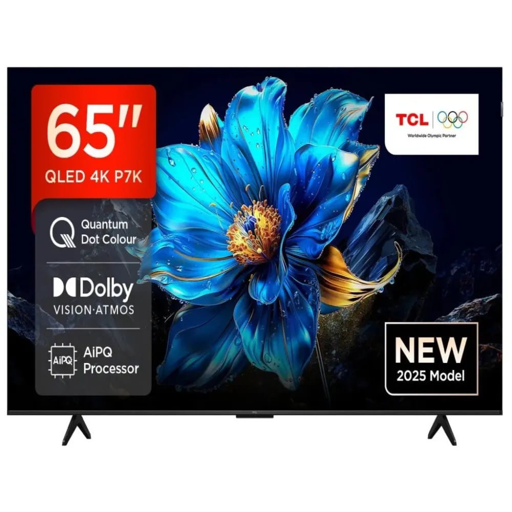 TCL 65P7K QLED TV 65 ultra HD, Google TV smart, AiPQ processor, Dolby Atmos,slim dizajn(bez okvira)