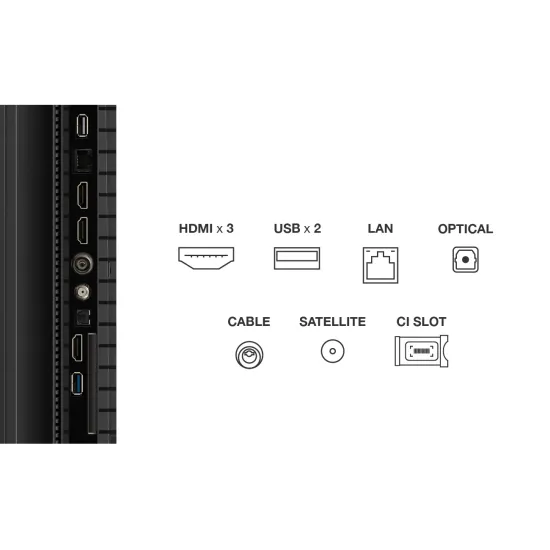 TCL 75P7K QLED TV 75 ultra HD, Google TV smart, AiPQ processor, Dolby Atmos,slim dizajn(bez okvira)