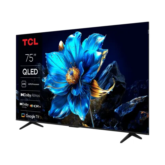 TCL 75P7K QLED TV 75 ultra HD, Google TV smart, AiPQ processor, Dolby Atmos,slim dizajn(bez okvira)