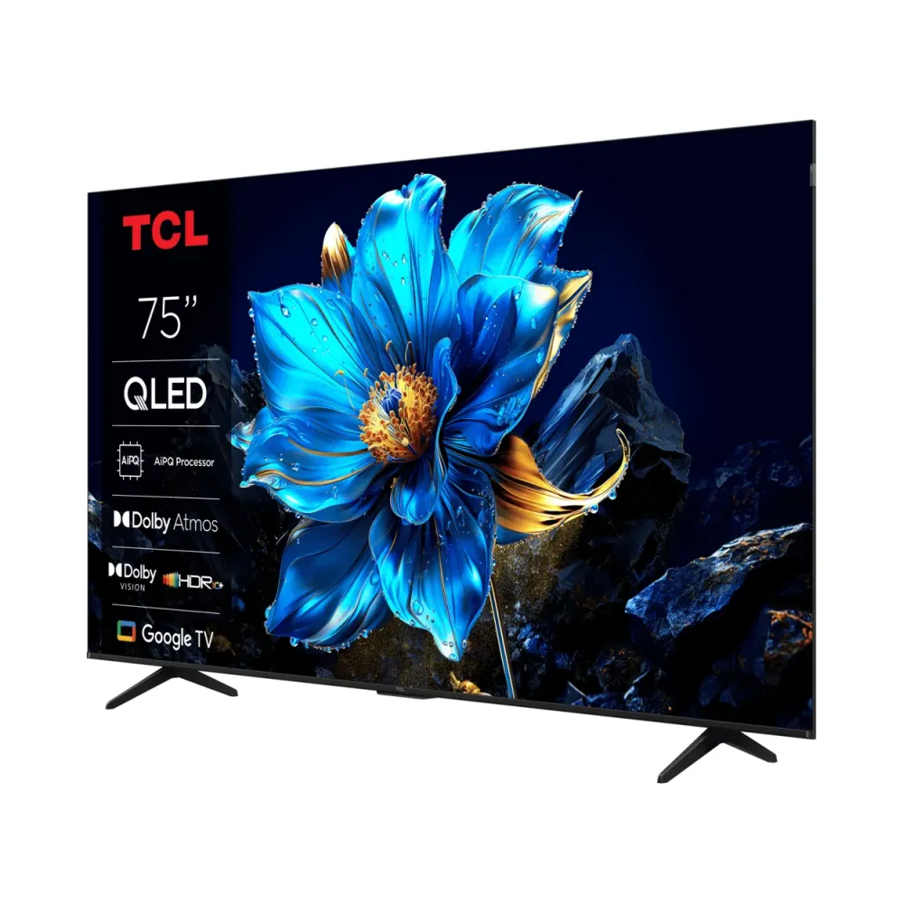 TCL 75P7K QLED TV 75 ultra HD, Google TV smart, AiPQ processor, Dolby Atmos,slim dizajn(bez okvira)