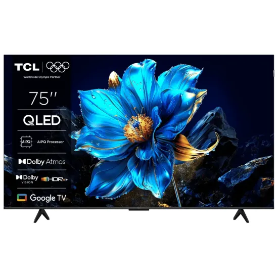 TCL 75P7K QLED TV 75 ultra HD, Google TV smart, AiPQ processor, Dolby Atmos,slim dizajn(bez okvira)