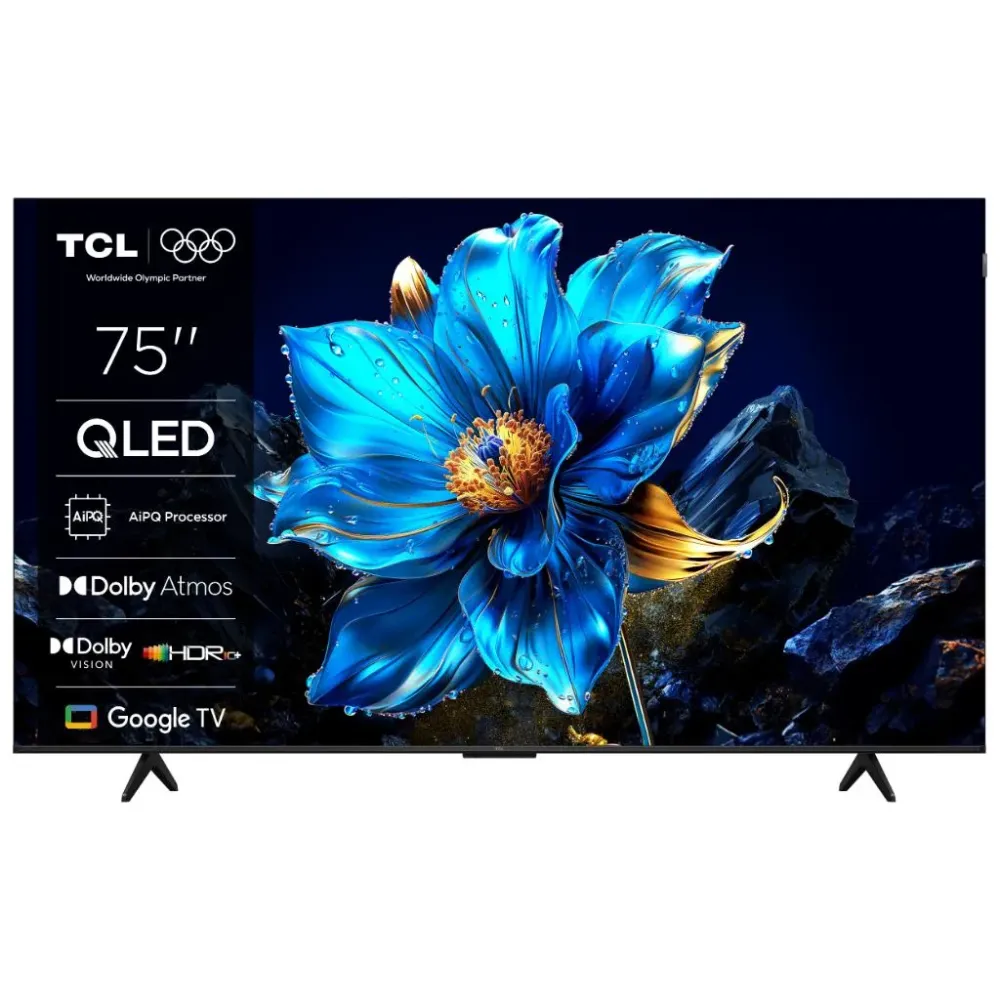 TCL 75P7K QLED TV 75 ultra HD, Google TV smart, AiPQ processor, Dolby Atmos,slim dizajn(bez okvira)