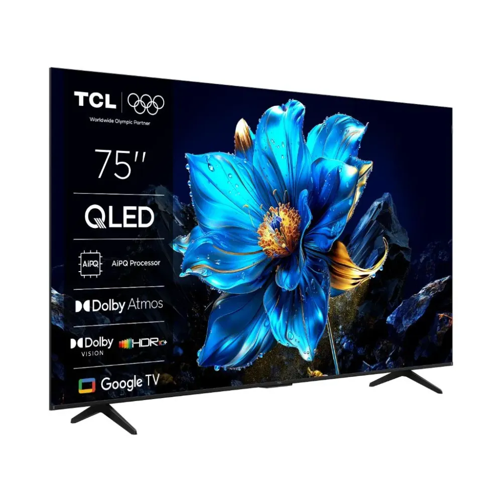 TCL 75P7K QLED TV 75 ultra HD, Google TV smart, AiPQ processor, Dolby Atmos,slim dizajn(bez okvira)