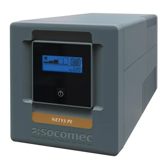 Socomec UPS NeTYS PE 1000VA/600W 230V 50/60Hz, AVR, RJ45, USB, LCD, Line interactive, Step wave