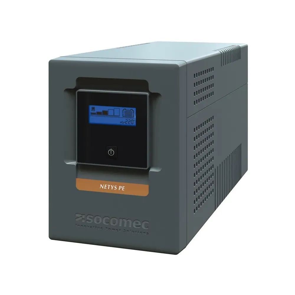 Socomec UPS NeTYS PE 2000VA/1200W 230V 50/60Hz, AVR, RJ45, USB, LCD, Line interactive, Step wave