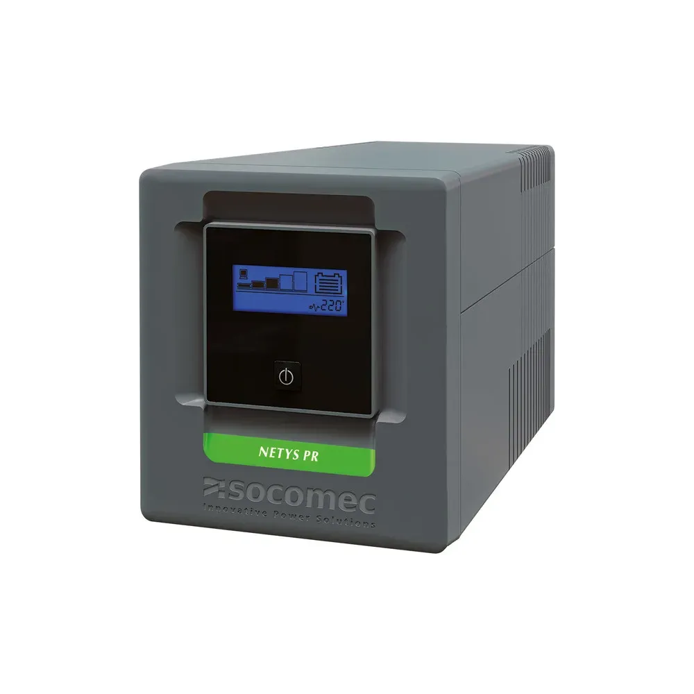 Socomec UPS NeTYS PR-MT 1000VA/700W 230V 50/60Hz, AVR, RJ45, USB, LCD, Line interactive, Sinewave