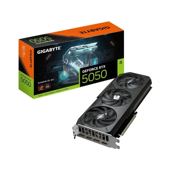 GIGABYTE VGA GeForce RTX 5050 GAMING OC 8G GDDR6, 128 bit, DP*2(2.1b)/HDMI*2(2.1b)