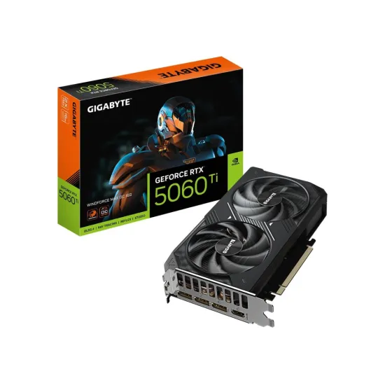 GIGABYTE VGA NVIDIA GeForce RTX 5060 Ti WINDFORCE MAX OC OC 16GB GDDR7, DP*3(2.1b)/HDMI*1(2.1b)