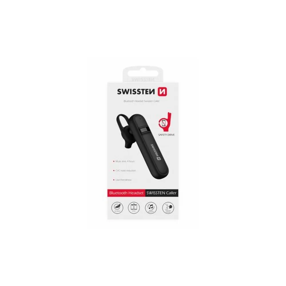 Swissten Slušalice Bluetooth CALLER Black