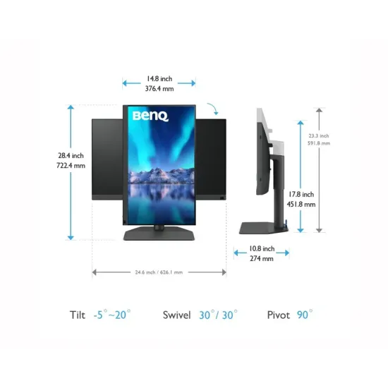 27 inča SW272U UHD 3840x2160 IPS USB-C 90W dizajnerski monitor
