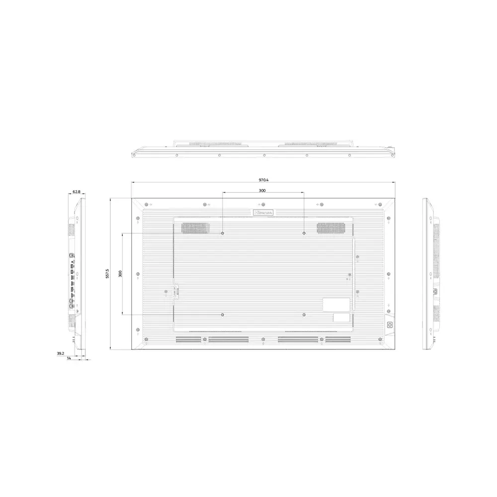 43 inča 43GM50D 4K UHD 500 nita Digital Signage Display - 18/7 Operation
