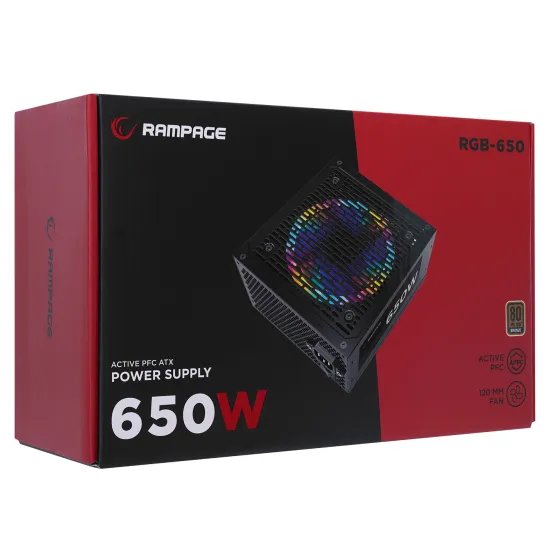 Rampage Napajanje RGB-650 650W 80+ Bronze RGB