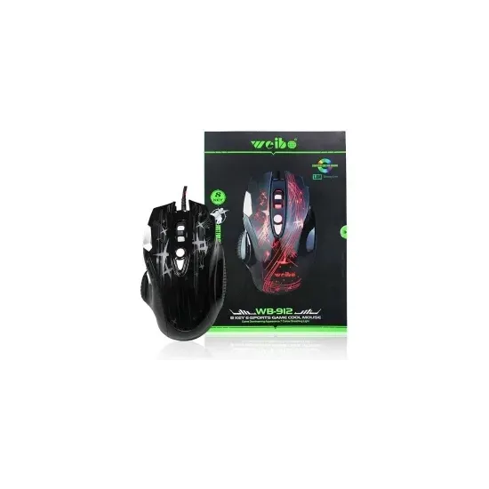 WB-912 Gaming Optical USB crni miš
