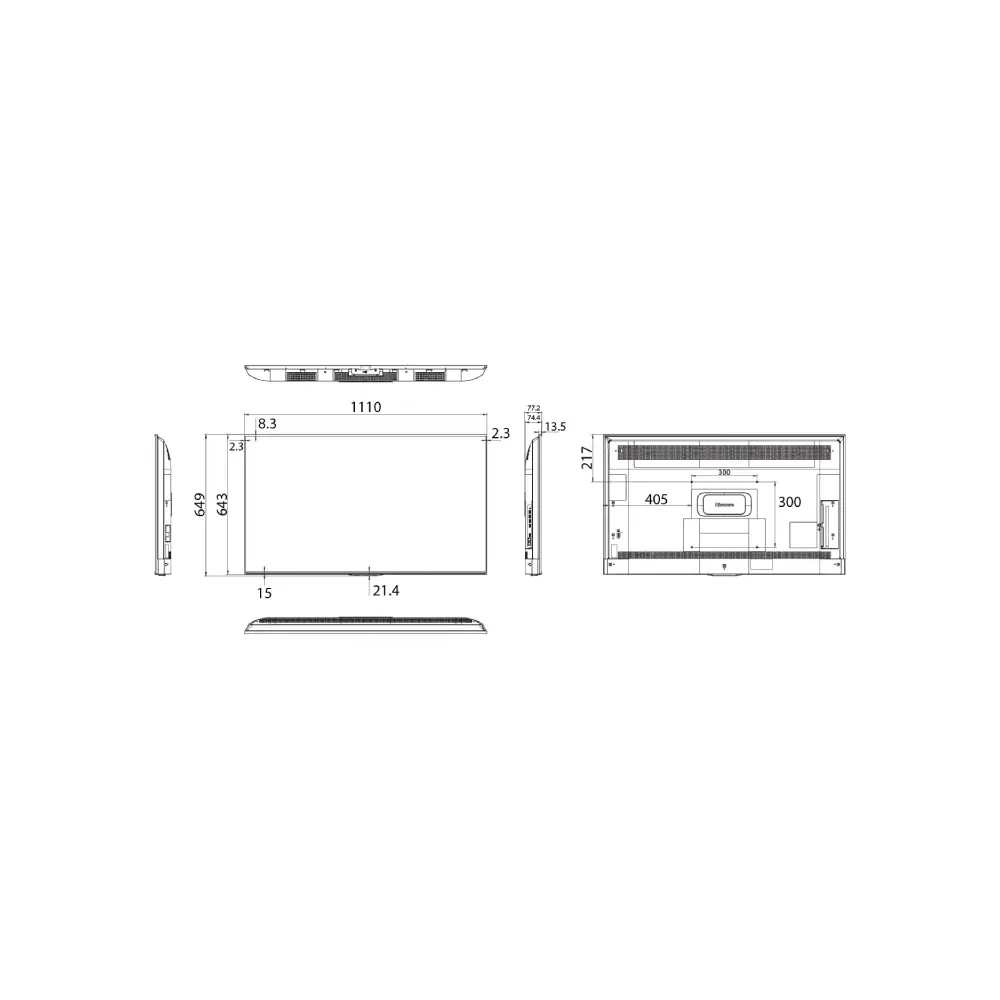 50 inča 50DP30FE 4K UHD 350 nita Digital Signage Display - 16/7 Operation