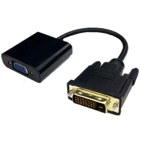 Adapter DVI-D (M) - VGA (F) crni