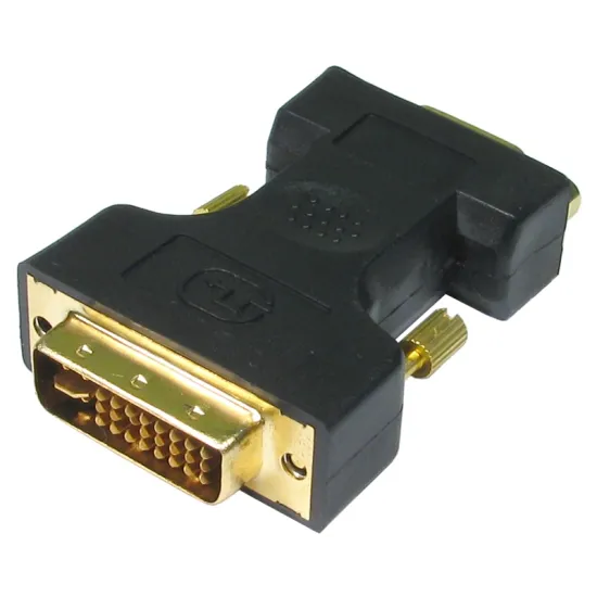 Adapter DVI-I (M) - VGA (F) crni