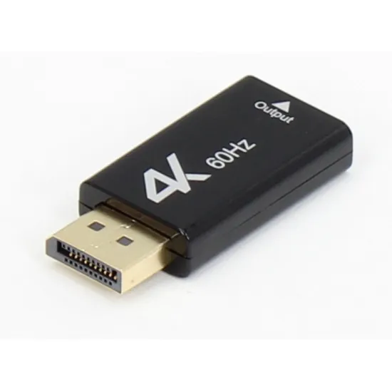 Adapter DisplayPort 1.4 (M) - HDMI 2.0 (F) crni
