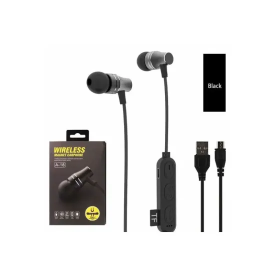 A-18 wireless slušalice crne