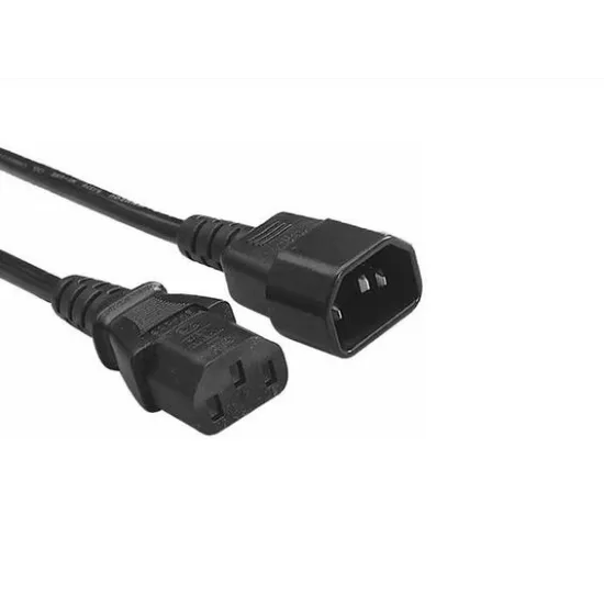 E-GREEN Kabl naponski C13 - C14 (UPS - PC) 3m crni