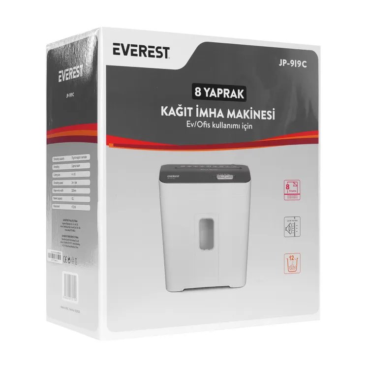 Everest Unistivac papira JP-919C Corss Cut Paper Shredder