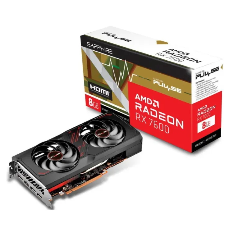 AMD Radeon RX 7600 8GB 128bit PULSE RX 7600 GAMING OC 8GB (11324-01-20G)