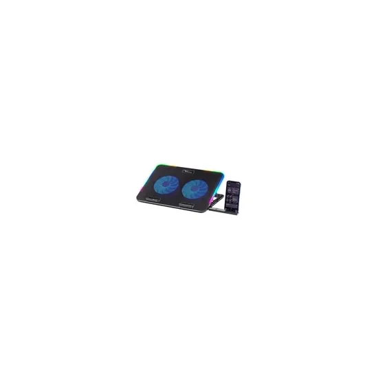 VENDAVAL G2 RGB Black postolje za lap top do 15.6 sa kulerom, 2xUSB port, 8-nivoa podešavanja visine, Dimenzije ventilatora:125
