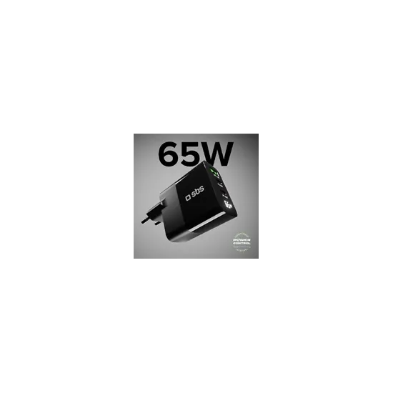 GAN punjac 65W sa LCD ekranom, 2x65W USB-C ( maksimalna pojedinacna snaga izlaza), 1x60W USB-A Adaptive Fast Charge output, mogu