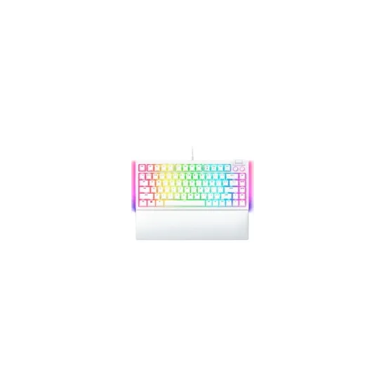 BlackWidow V4 75% gejmerska tastatura, White Ed. Razer™ Mechanical Switches (Tactile), Tactile and Quiet, Razer Chroma™ RGB, odm