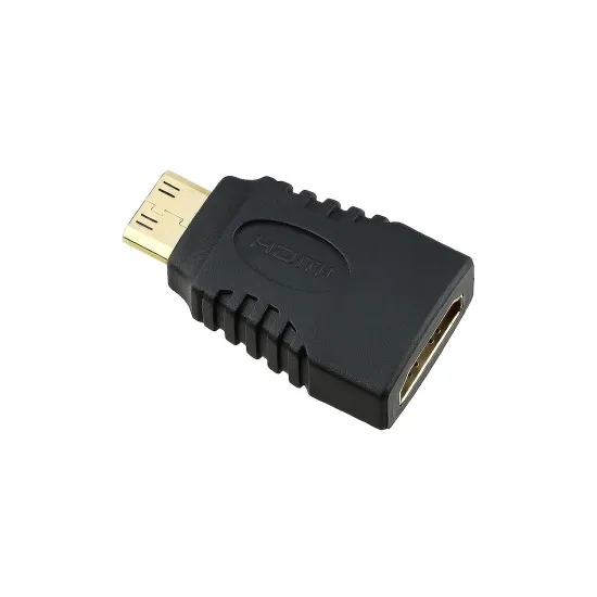 Adapter Mini HDMI (M) - HDMI (F) crni