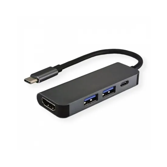 Adapter-konvertor TIP C na HDMI+ 2xUSB 3.0+ TIP C