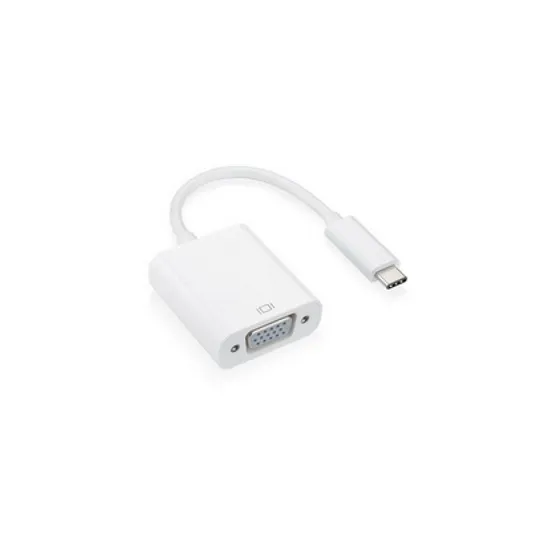 Adapter-konvertor USB 3.1 tip C (M) - VGA (F) srebrni